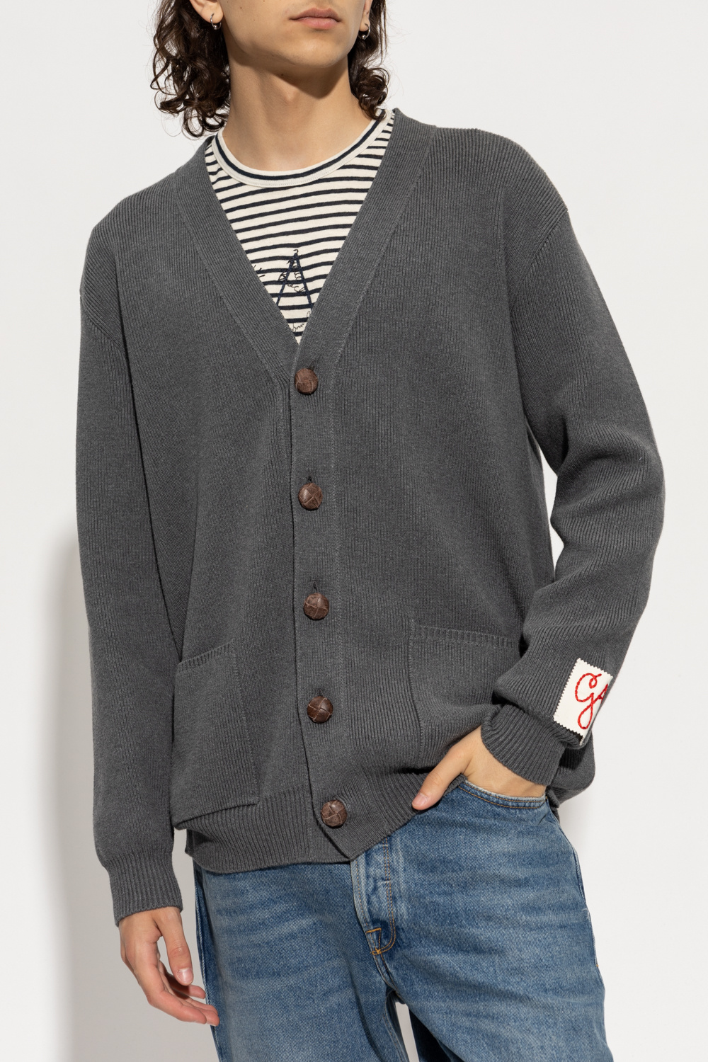 Golden Goose Cardigan with logo | Men's Clothing | Vitkac